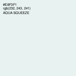 #E8F3F1 - Aqua Squeeze Color Image